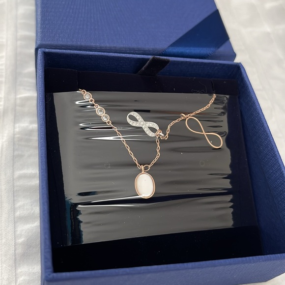 Swarovski Duo Infinity Necklace - Picture 4 of 9